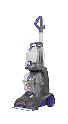 Hoover Power Scrub Elite Upright Multi Floor Carpet and Tile Cleaner Machine with 8 Foot Hose, Squeegee Tool, and Cleaning Solutions