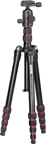 Sunpak TravelLite Pro Reverse Folding 63' Tripod Black with red Accents