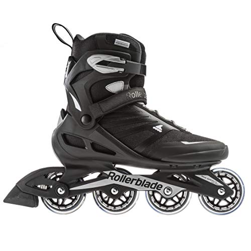 Rollerblade Zetrablade Men's Adult Fitness Inline Skate, Black and Silver