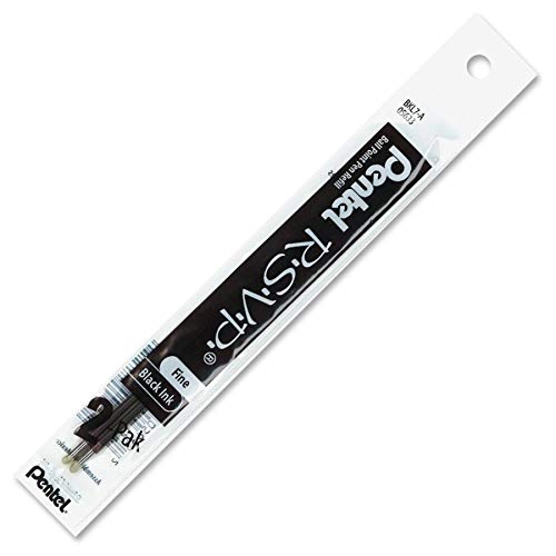 Pentel Refill Ink for BK90 Pentel R.S.V.P. Ballpoint Pen, Fine Line, Sky Blue Ink, 2-Pack (BKL7-S)