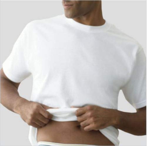 Stafford 4-Pack Men's Ultra Soft 100% Cotton Crew-Neck T-Shirt White