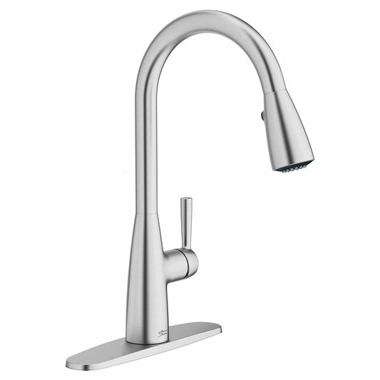 Glacier Bay American Standard Fairbury 2S Single-Handle Pull-Down Sprayer Kitchen Faucet in Stainless Steel, Silver