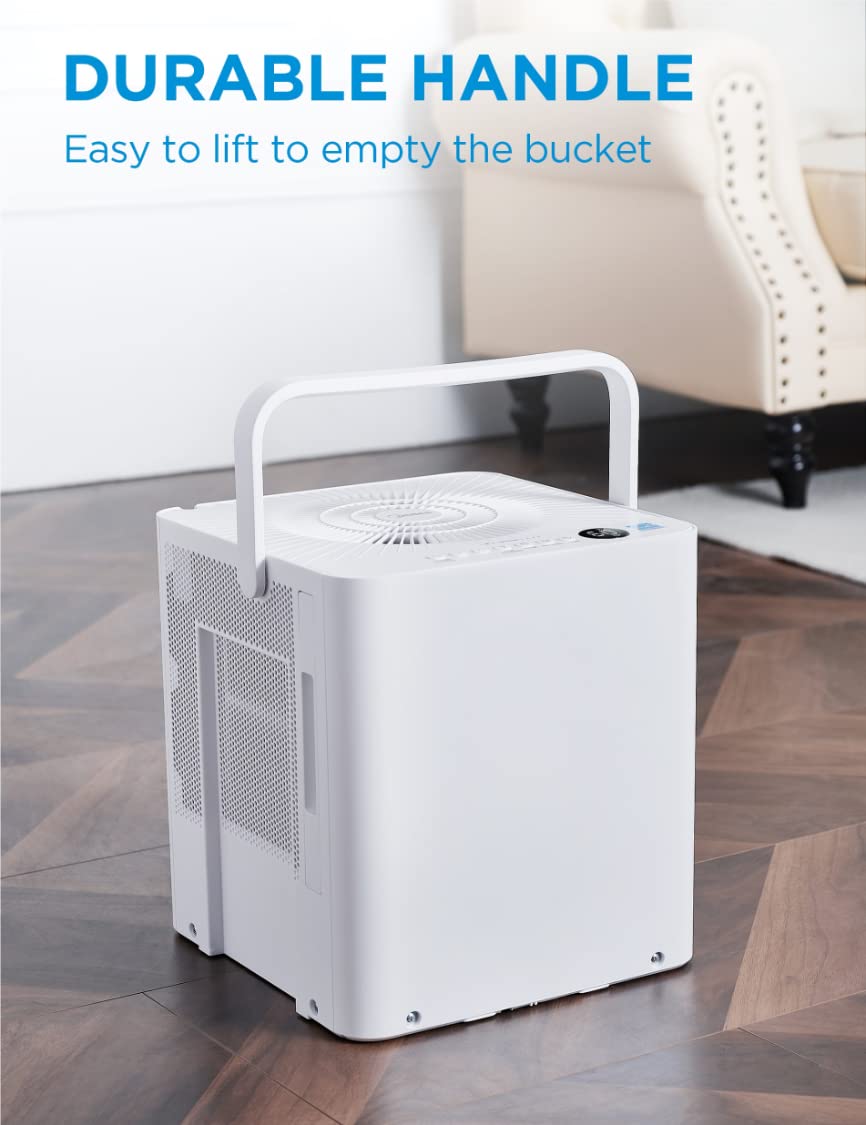 Midea Cube Dehumidifier for Basement, Crawlspace, Drain Hose Included, Smart Control