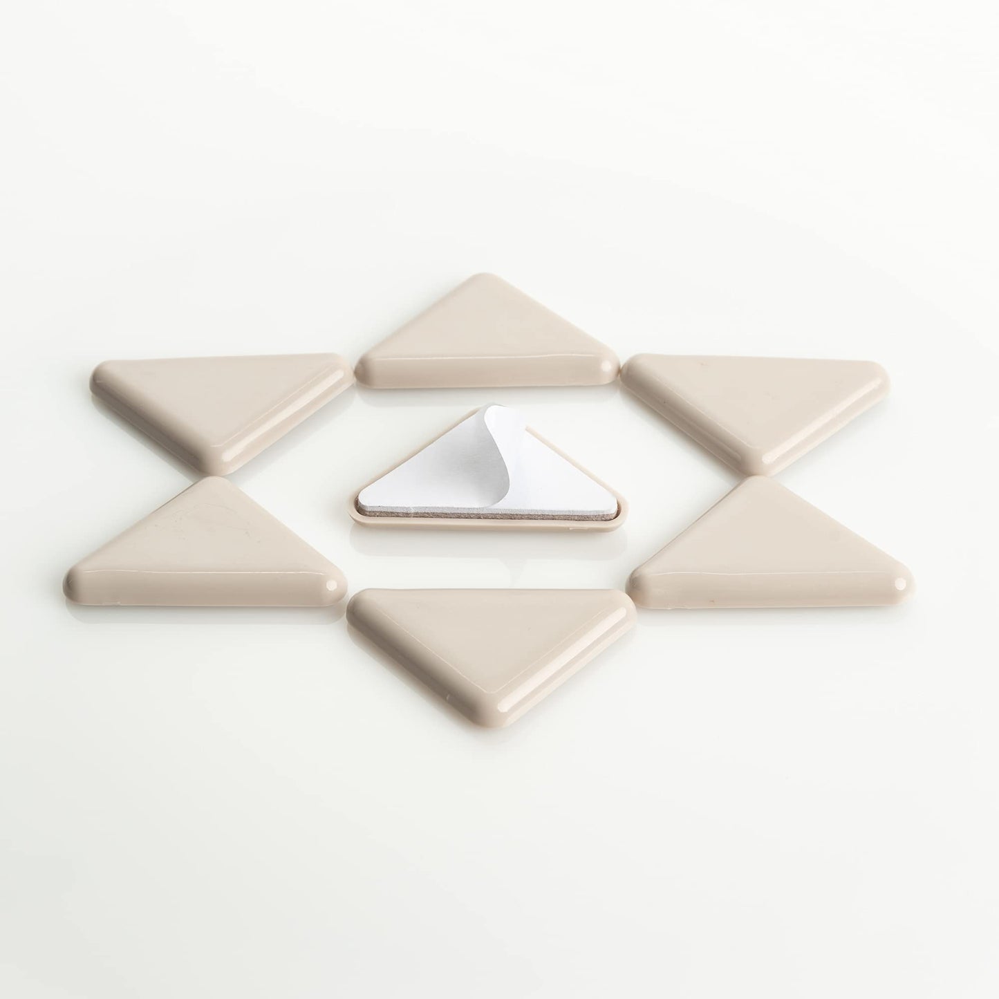 Super Sliders 2" Triangle Self-Stick Adhesive Furniture Sliders or Movers for Carpet to Protect Furniture and Move Effortlessly
