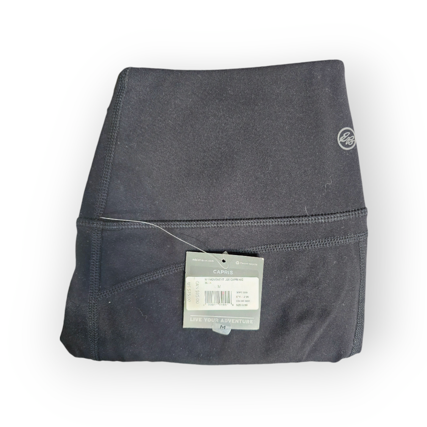 Eddie Bauer Women's Movement Lux High-Rise Capris, Black, Various Sizes!