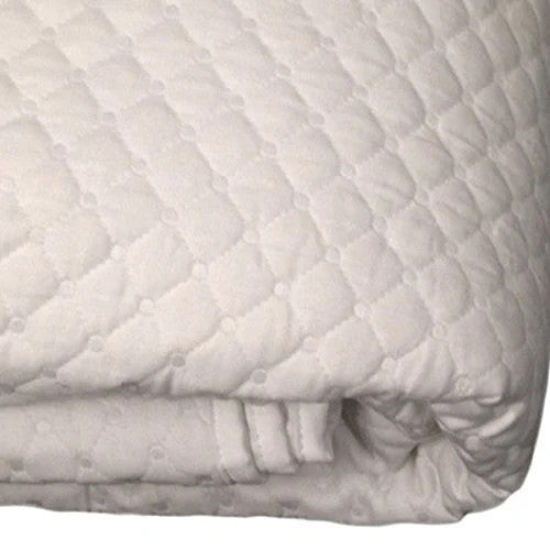 Charter Club Damask Dot Quilted Standard Pillow Sham White