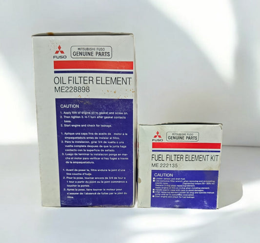 MITSUBISHI FUSO OIL & FUEL FILTERS (ME228898 +ME222135) FILTER KIT