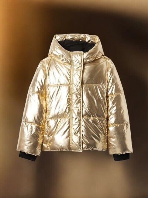 Gap Kids Gold Recycled Metallic Puffer Jacket