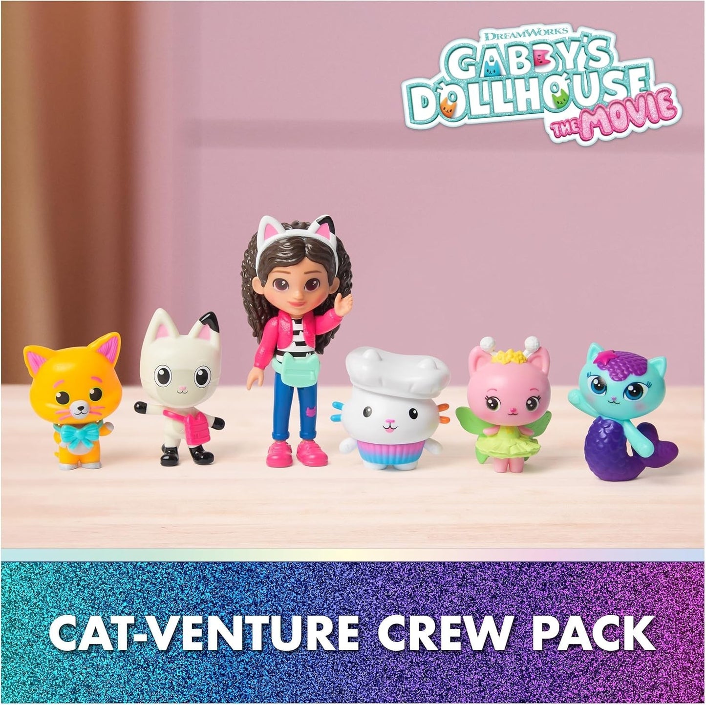 Gabby's Dollhouse: The Movie, Cat-Venture Crew Pack, 11-Piece Toy Figure Set NEW