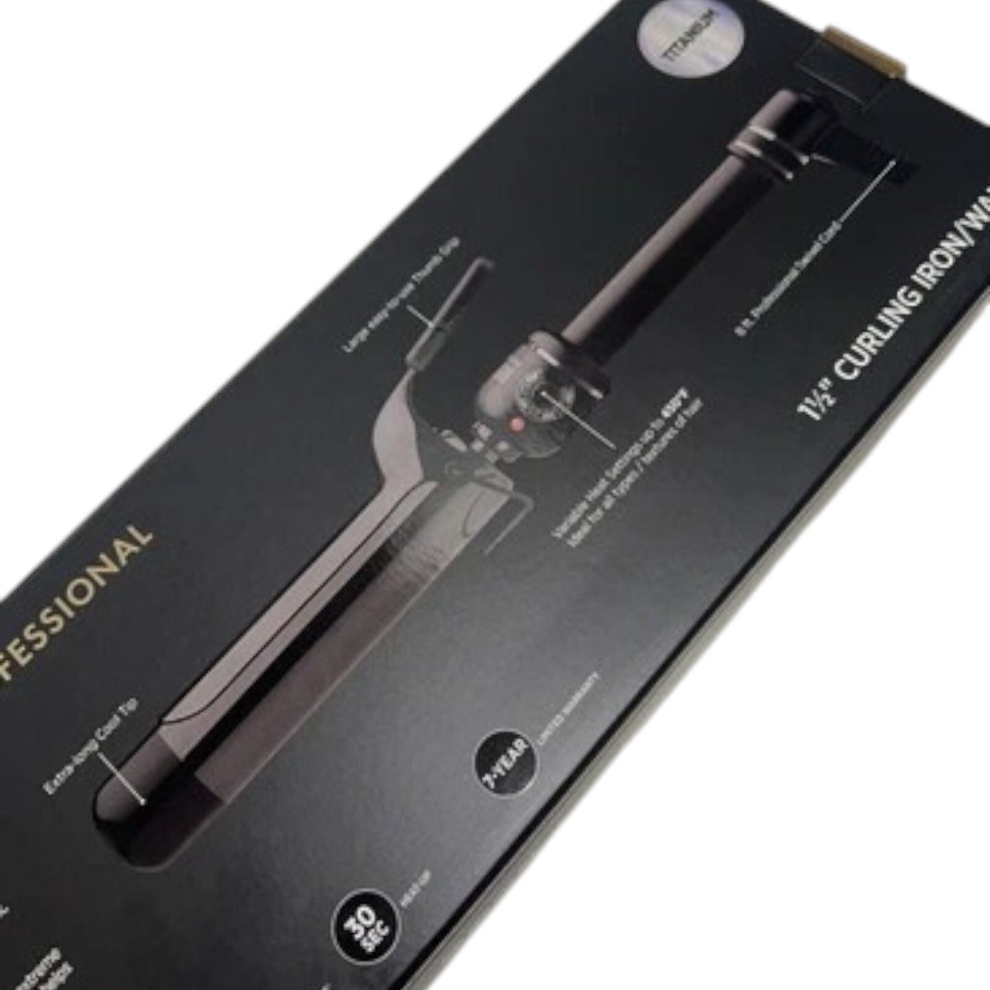 Hot Tools Curling Iron Professional Series 1.5” Black Titanium