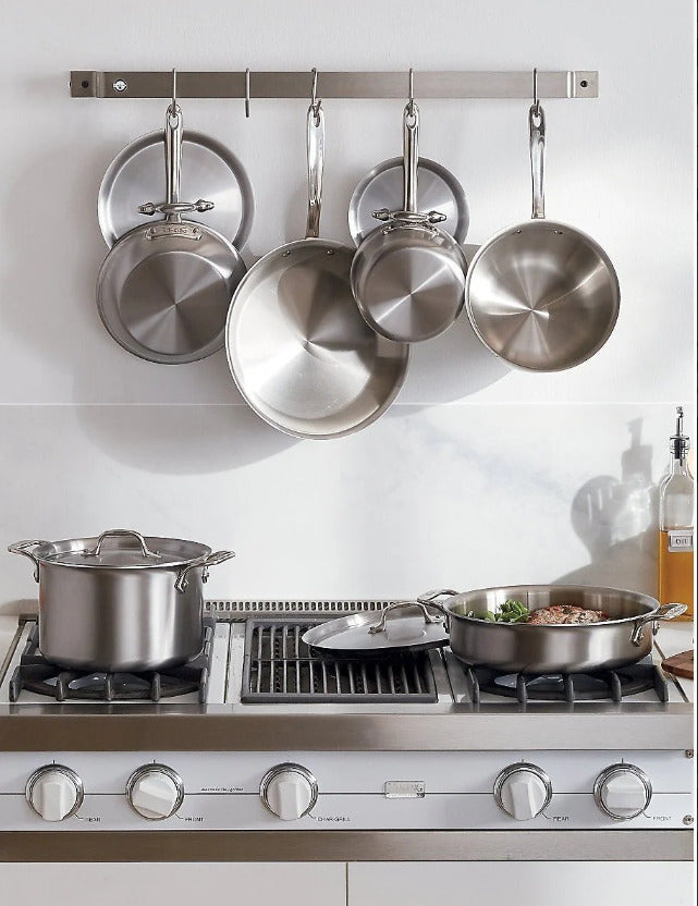 New in Box - All-Clad D5 Brushed Stainless Steel Cookware Set, 10 Piece Set