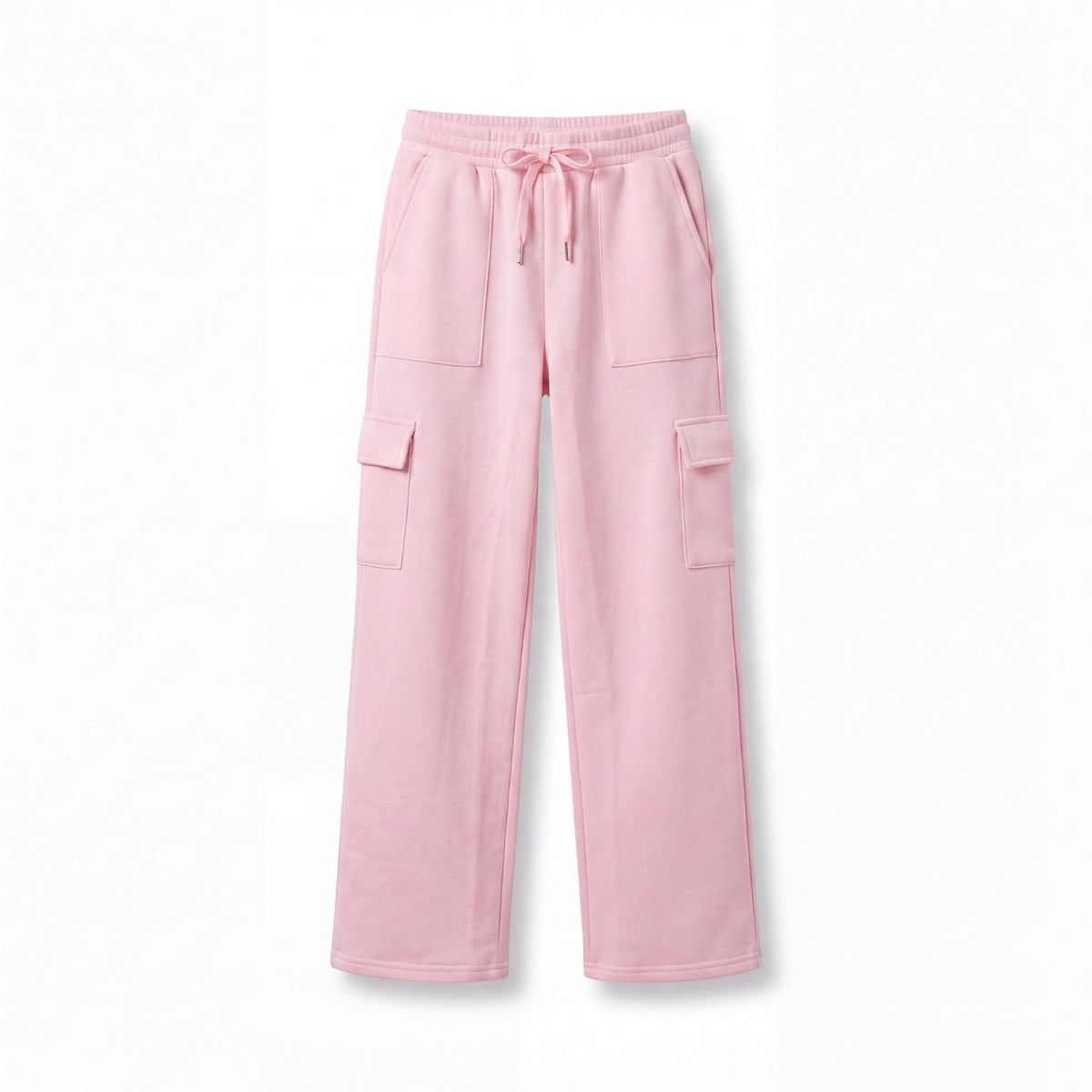 ShoSHo Girls Pink Fleece Cargo Jogger Pants Size 7, 8, 10, 12 Sweatpants