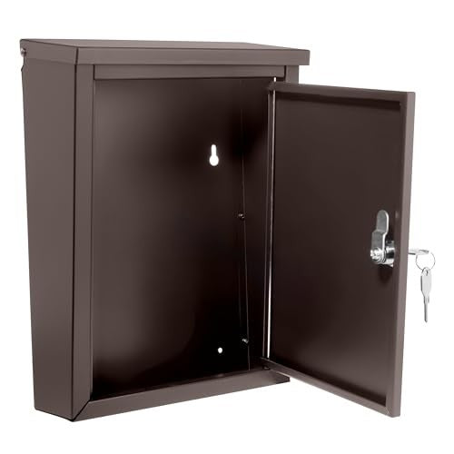 Architectural Mailboxes Chelsea Galvanized Steel, Locking, Wall Mount Mailbox,