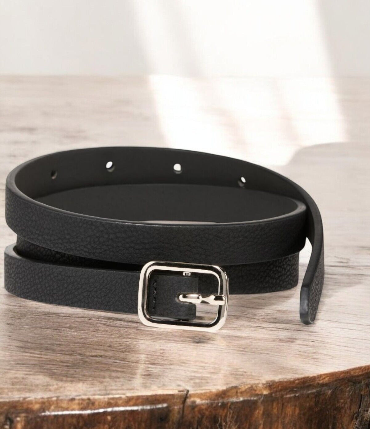 Old Navy Women's Slim Faux Textured-Leather Belt (0.75-inch)