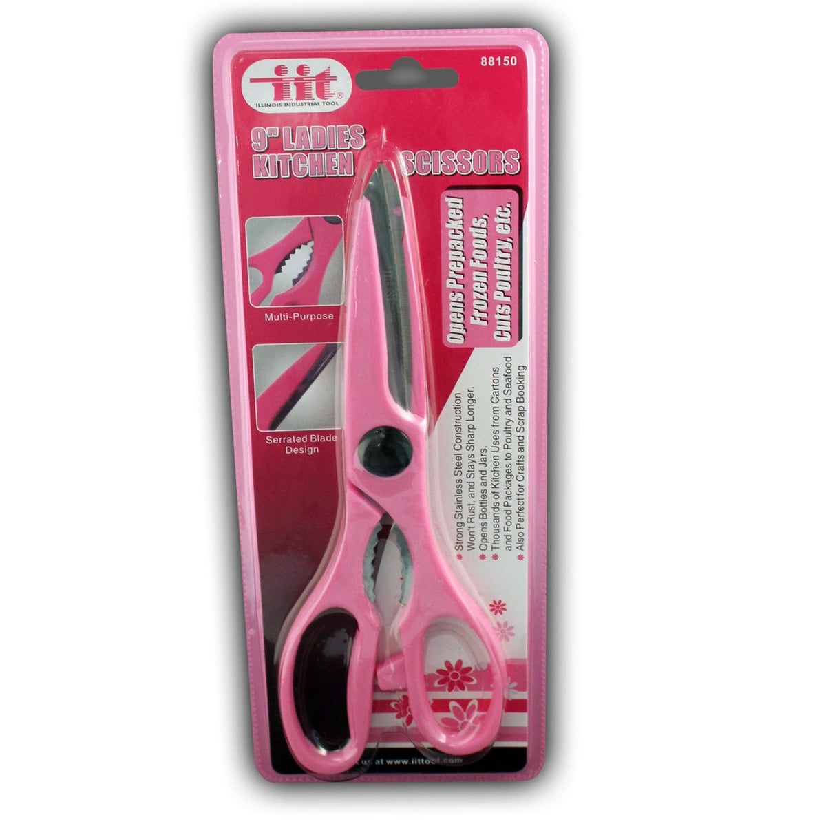IIT 88150 Ladies Pink 9-Inch Kitchen Scissors