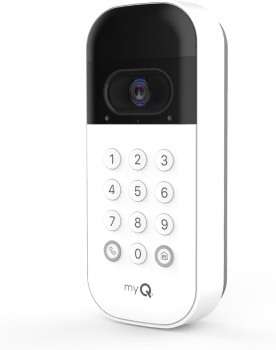 Chamberlain my Q Smart Garage Video Keypad - White - MYQ-K40TXXW 8098