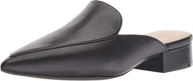 Womens Cole Haan Piper Black Smooth Leather Mules Pointed Toe Flats W12888 - 9 B