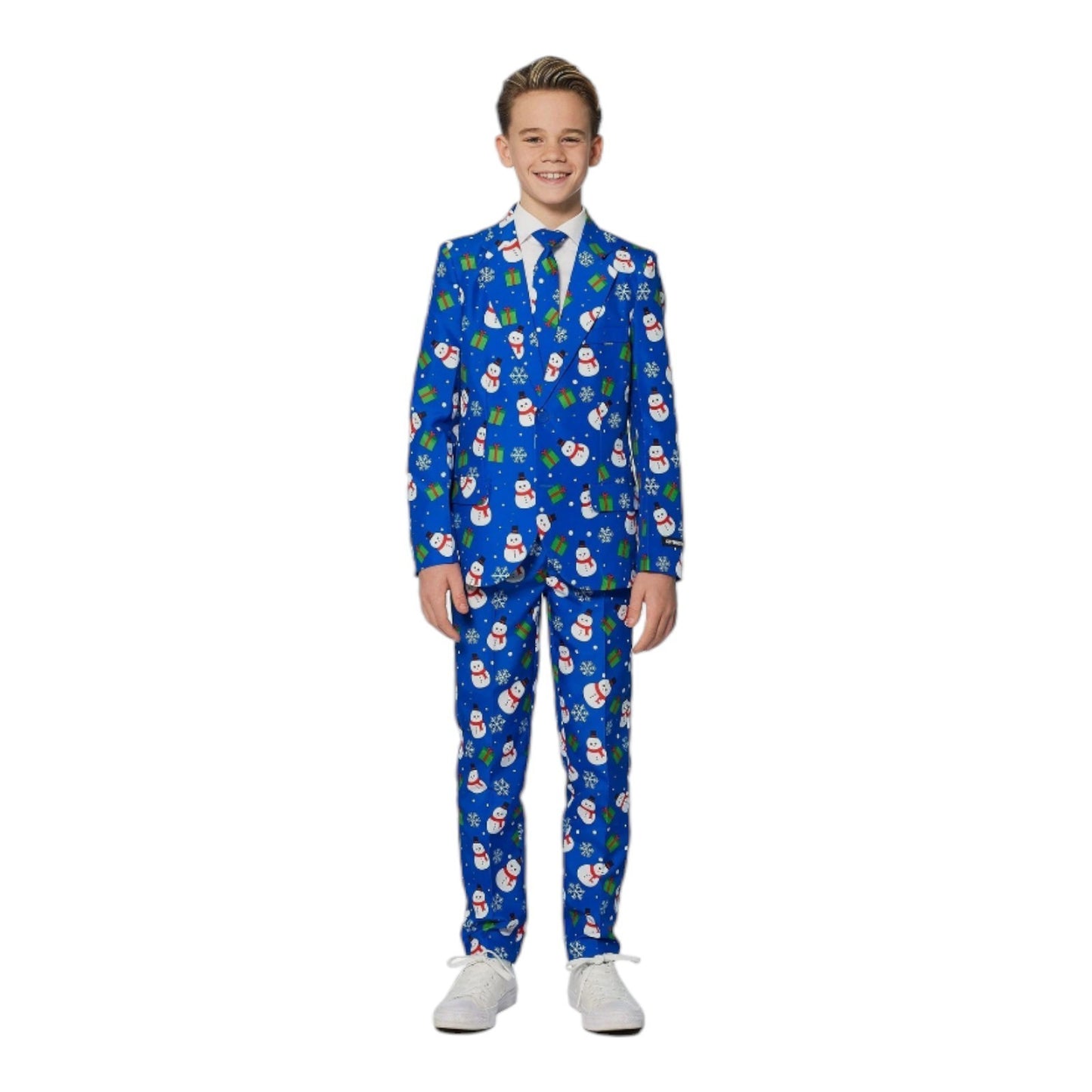 SUITMEISTER Boys Christmas Suit - Youth S, M, L, XL, 2XL - Red or Blue - New