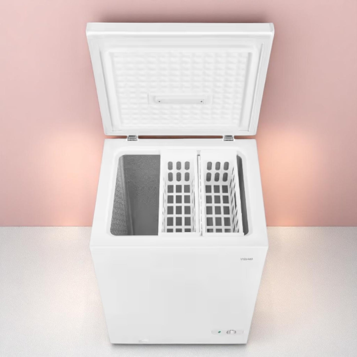 Vissani 5.0 cu. ft. Manual Defrost Chest Freezer with LED Light HMCF5W5