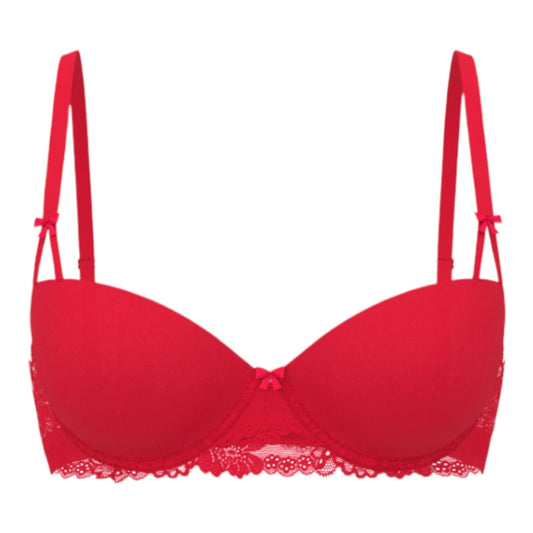 PINK Wink Lightly Lined Balconette Bra | Color: Red Pepper | Multiple Sizes