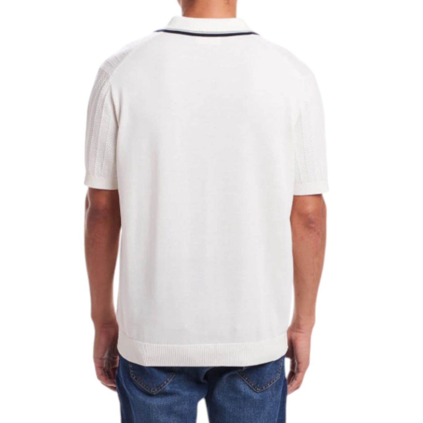 Weatherproof Vintage Classic Fit Pointelle Polo Sweater