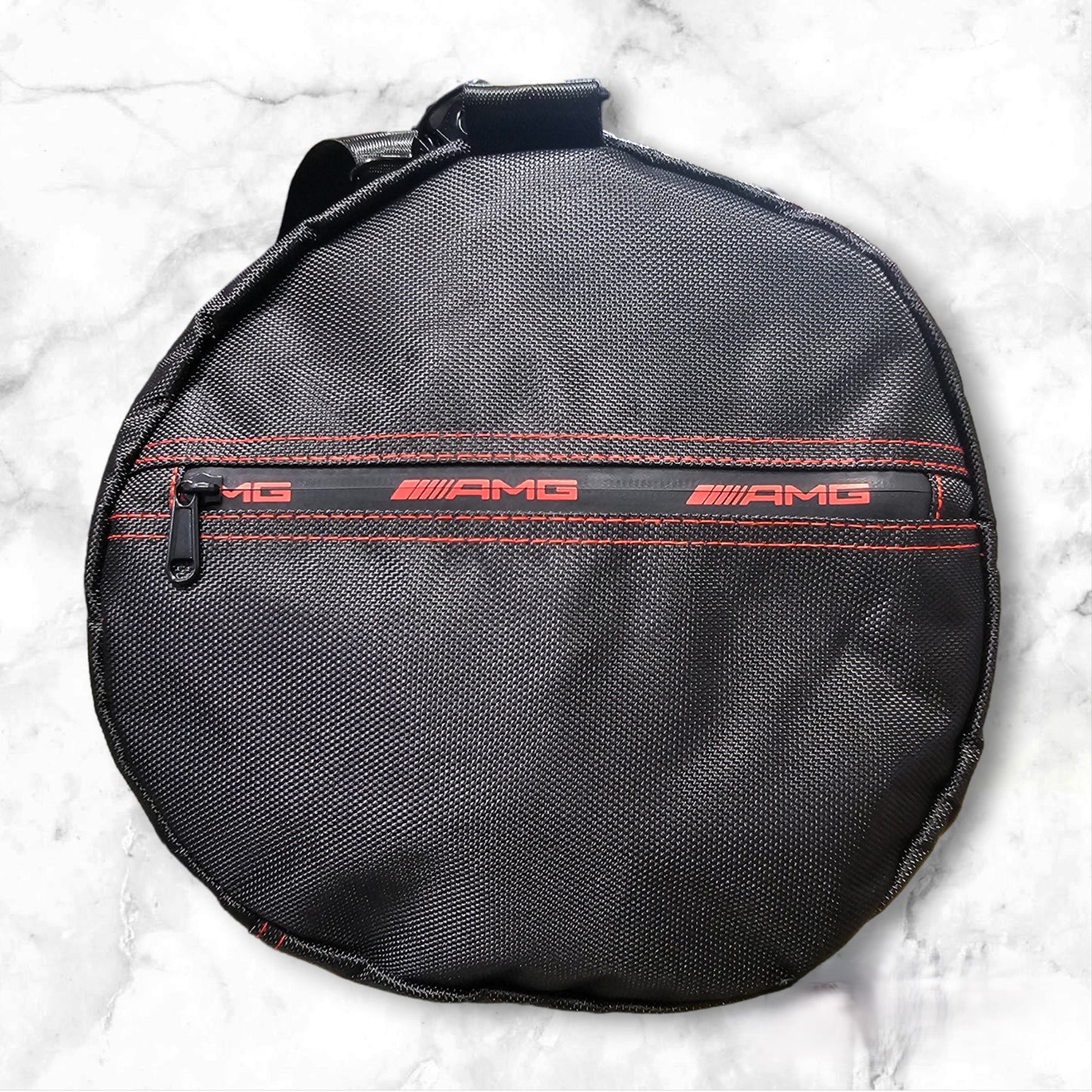 MERCEDES AMG Black & Red Duffel Bag