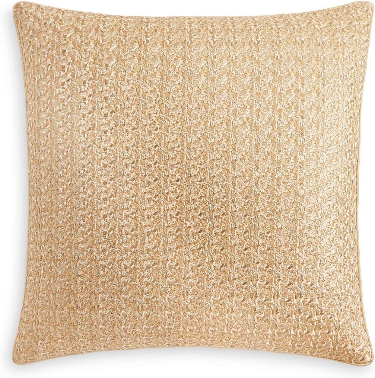 Hudson Park Ethereal Embroidered Euro Pillow Sham, Gold