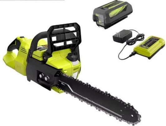 RYOBI RY405100 40V HP Brushless 14 in. Battery Chainsaw 4.0 Ah Batte (GEP020848)