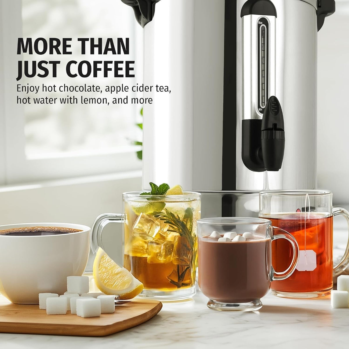 Zulay Commercial Coffee Maker, Coffee Urn 100 Cup, Large Coffee Percolator - ...