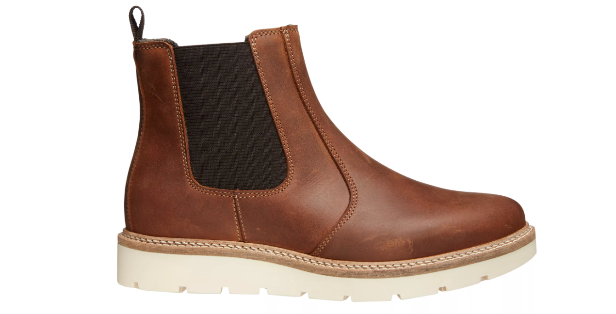 Alpine Design Blaze Chelsea Leather Boot Tan/ Ivory/Black Italy Womens 9-11 New