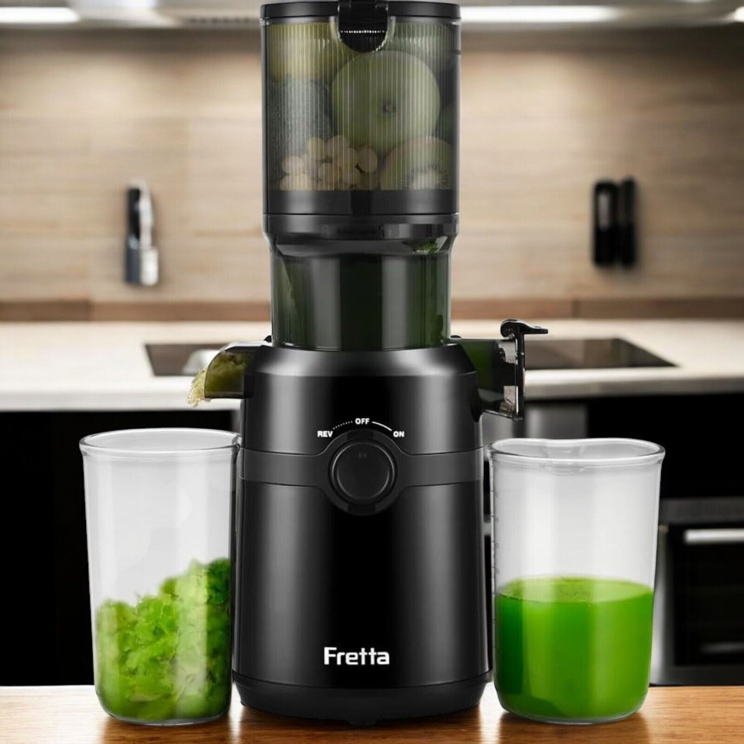Fretta Slow Masticating Juicer Cold Press Juicing Machine SJ-029C New Open Box