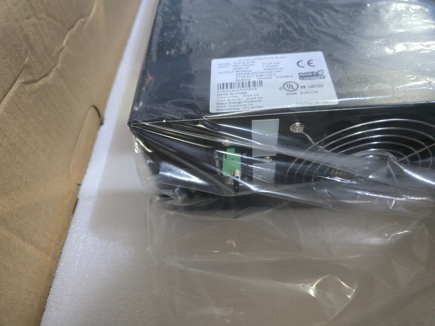 Staco Energy SCV-ELE-6K- 6kVA Rack Mount UPS Module