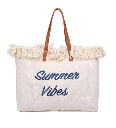 Urban Expression Summer Vibe Big Tote Beach Bag - Women's Summer Tote Bag