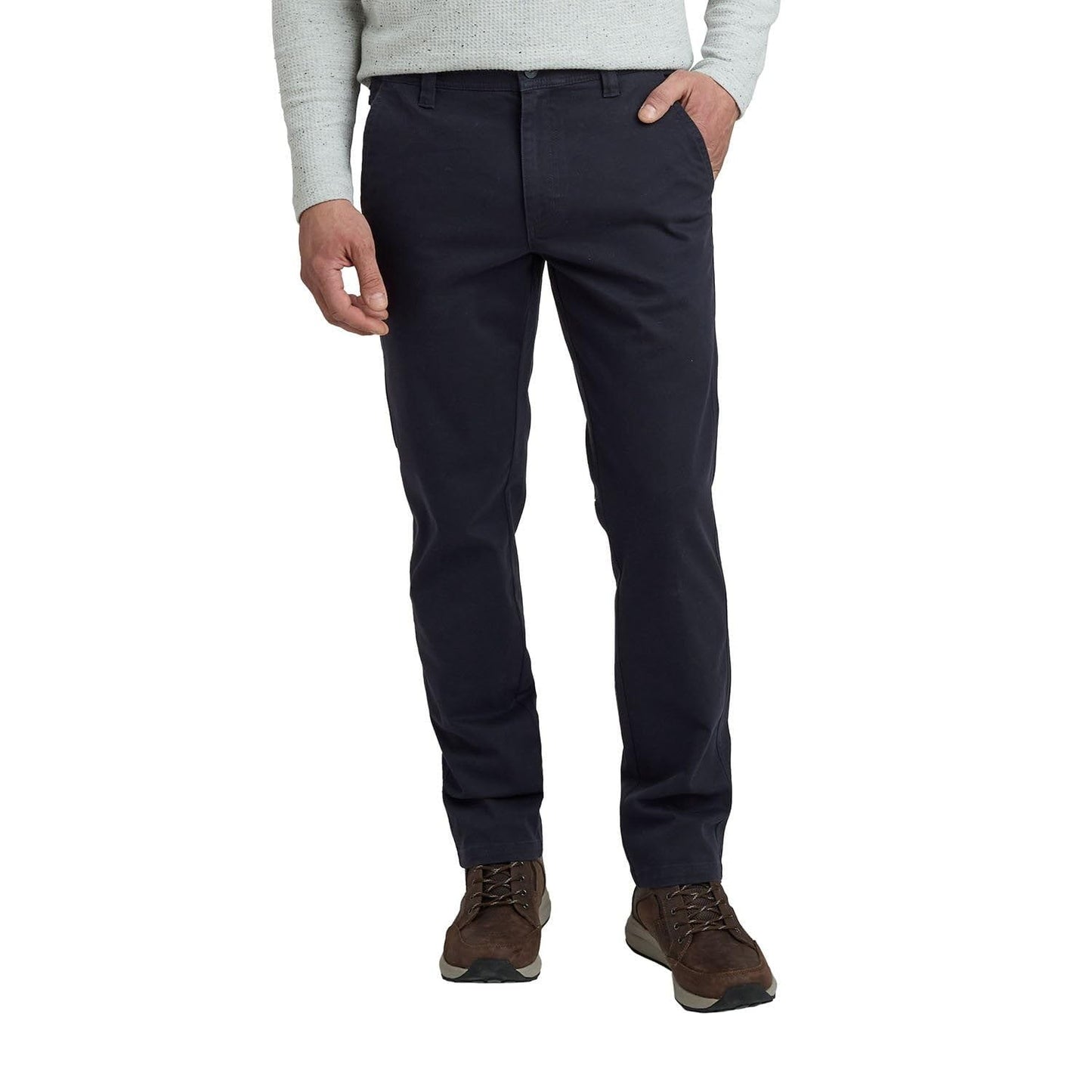 Men's Weatherproof 5 Pocket Utility Work Pants, Relaxed Fit Cotton Travel Pants