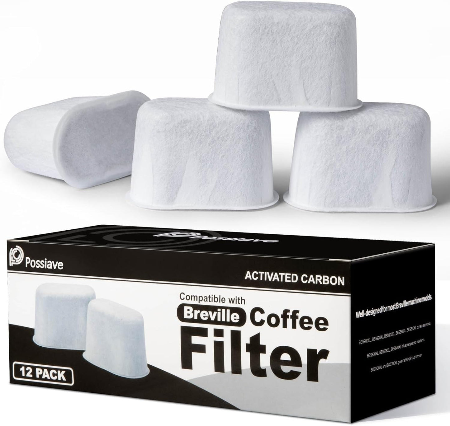 Breville Replacement water filter BWF100 ion Exchange Resin coffee Maker 12 pks