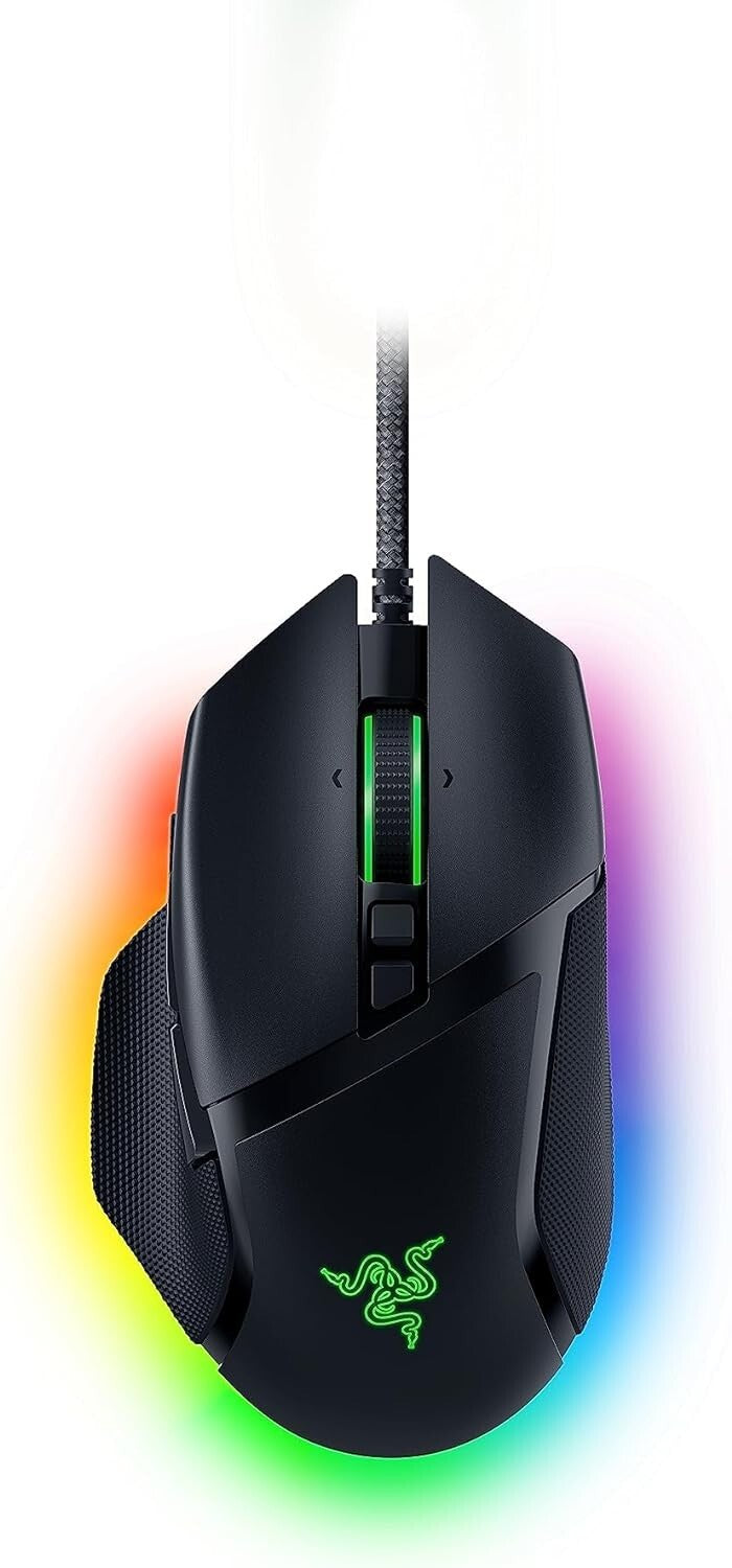 Razer Basilisk V3 Wired Optical Gaming Mouse with Chroma RBG Lighting - Black