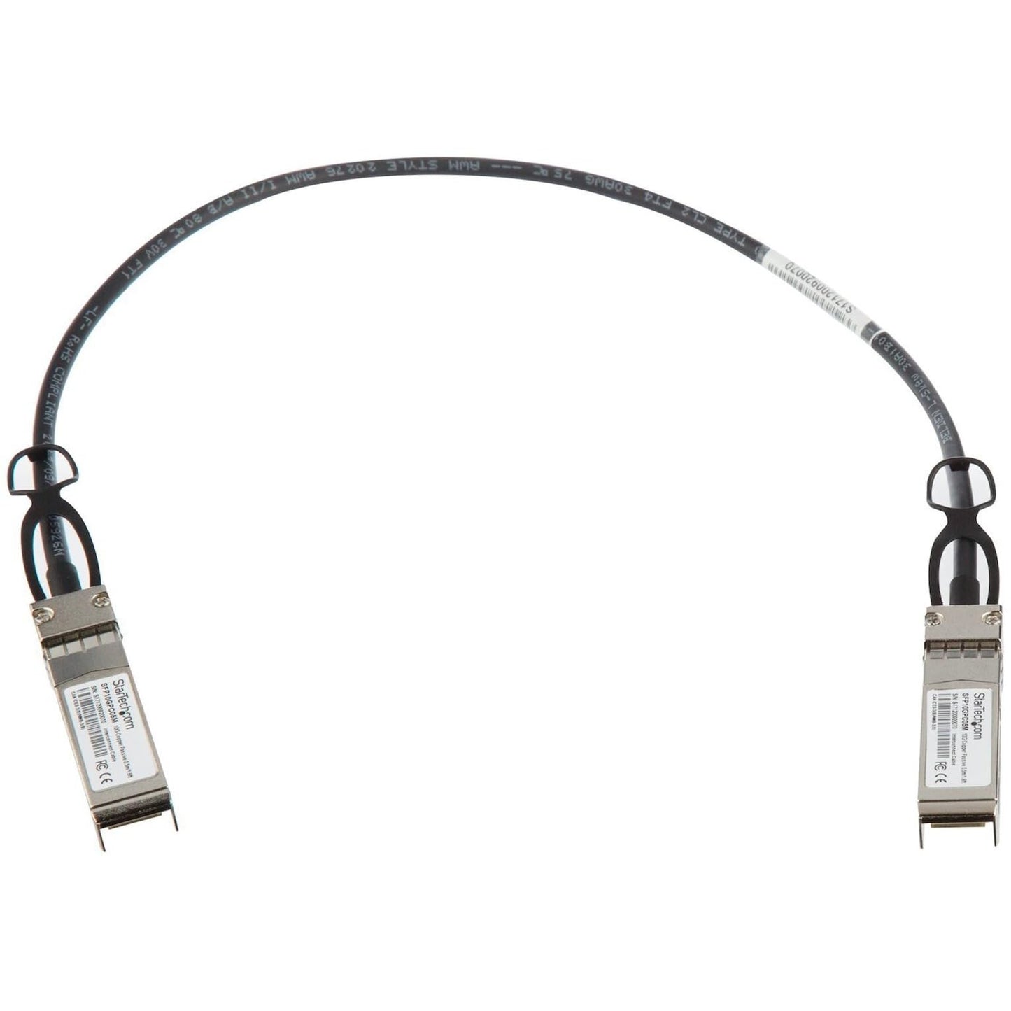 StarTech.com MSA Compliant SFP+ Direct-Attach Twinax Cable - 0.5 m (1.6 ft) - 1