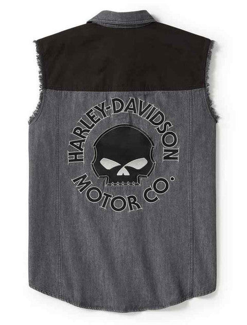 Harley Davidson Willie G Skull Blowout Sleeveless Shirt Vest Men XL
