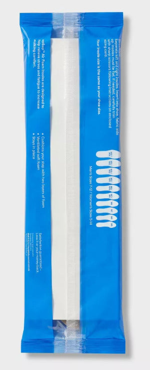 2 Pack - Air Foam Insoles Extra Thick Cool & Dry Cushions, 1 Pair x 2
