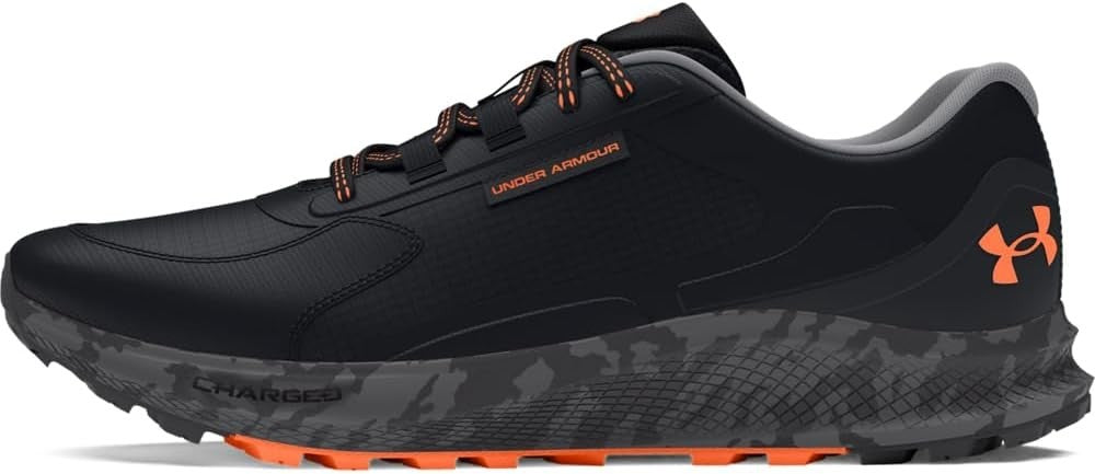 Under Armour Men's Charged Bandit Trail 3 Sneaker Black / Orange