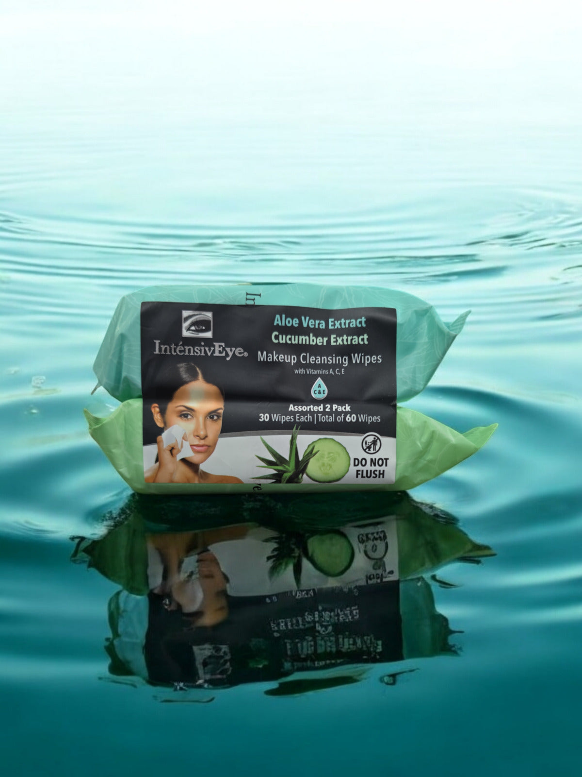 IntensivEye Makeup Cleansing Wipes, Cucumber & Aloe Vera, 2 Pack