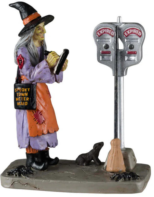 Lemax Spooky Town Illegal Broom Parking (#42304)