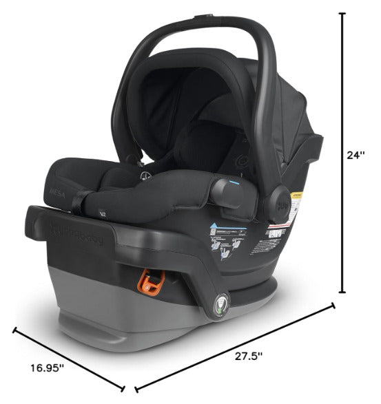 UPPABABY 1002-MSA-US-JKE Mesa V2 Infant Seat, Jake Charcoal