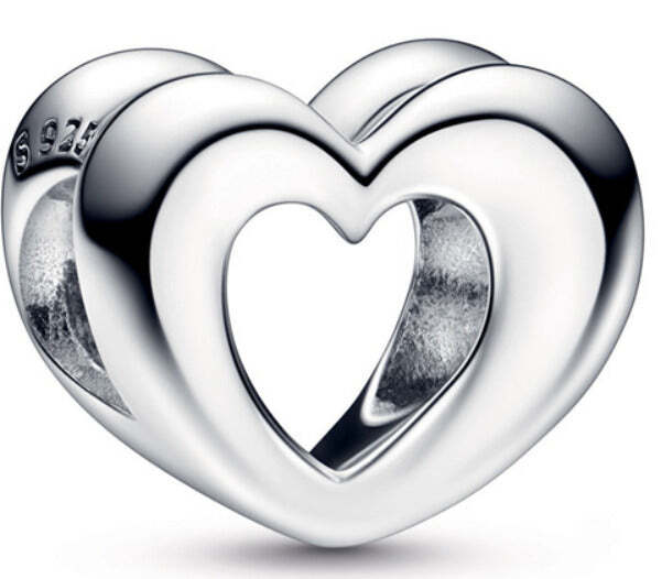 Authentic Pandora Radiant Open Heart Charm (792492C00)