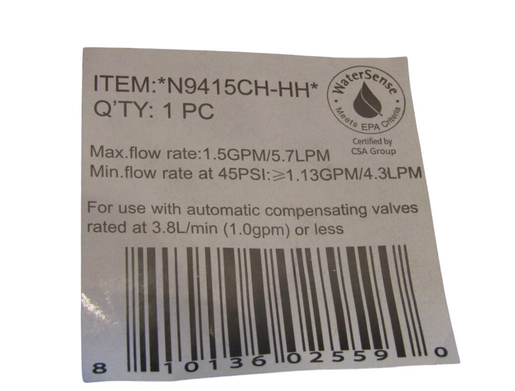 Niagara 5-Spray 1.5 GPM Handheld Showerhead Set with 72" Hose & Mounting Bracket
