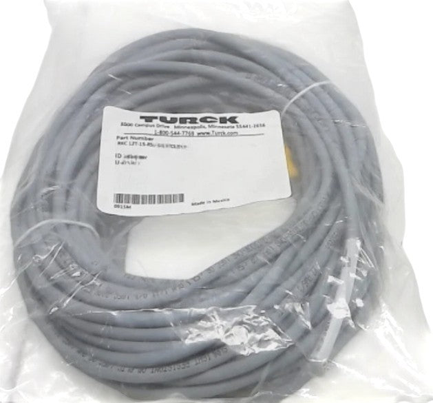 Turck RKC 12T-15-RSC 12T Flex Life Cable Cordset U-03617 Grey NEW