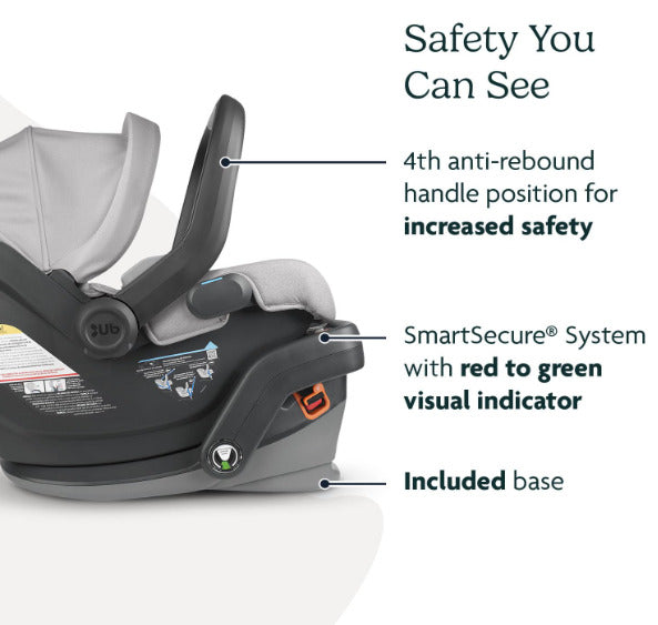 UPPAbaby MESA V2 Infant Seat- Stella (Grey mélange) + Base for MESA/MESA V2