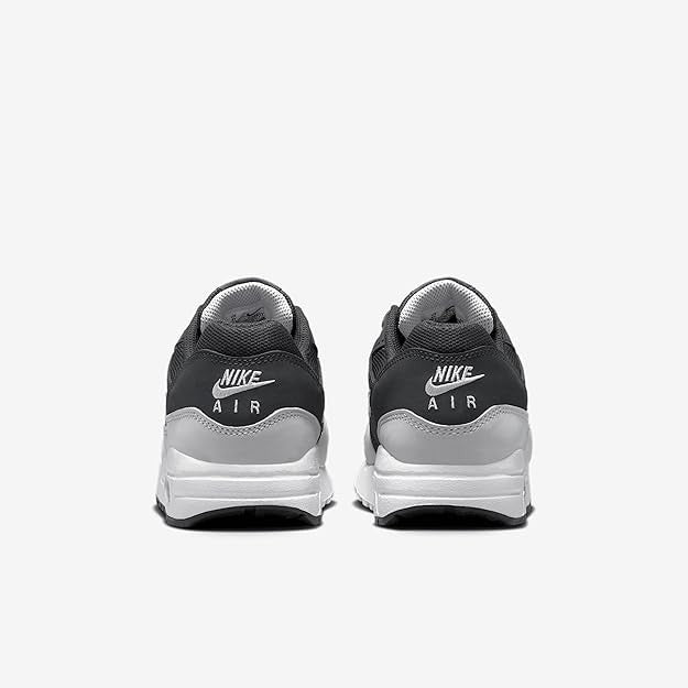 Air Max 1 Big Kids' Shoes | (White/Black/Vast Grey) | Size 4y | DZ3307-008