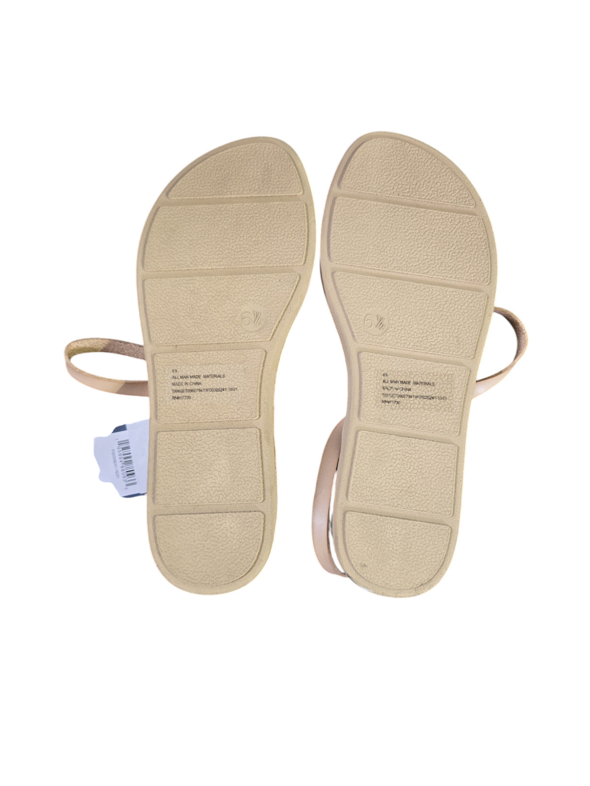 Universal Thread Women's Blush Pink Sandals, Size 6 1/2