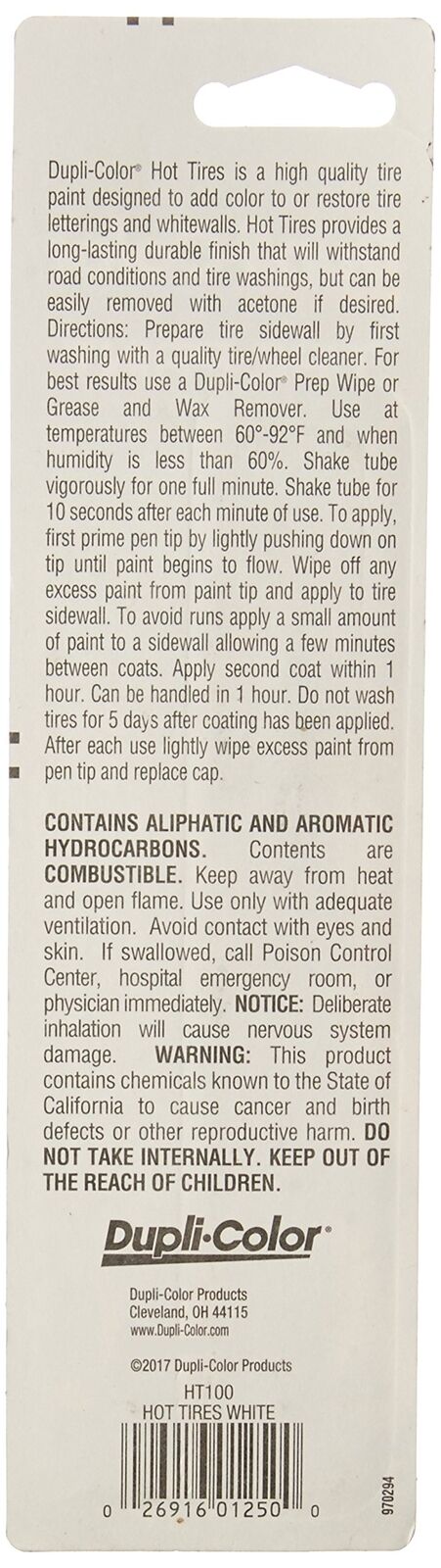 Dupli-Color Hot Tire Paint Pin - 0.5 oz